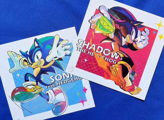 PRINTS Sonic and Shadow A4 / 11€
